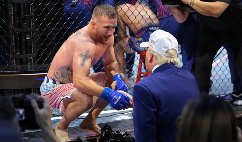 donald trump justin gaethje