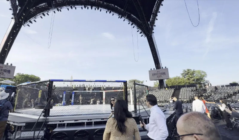 mma octagon white house