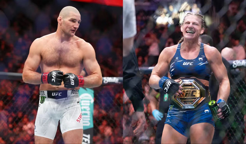 O Sean Strickland με την Kayla Harrison