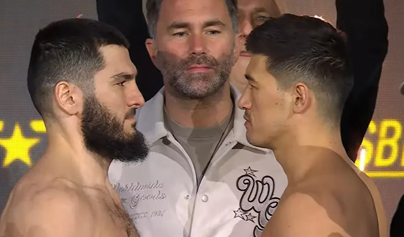 artur beterbiev dmitry bivol staredown