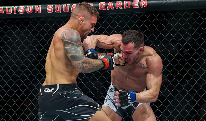 dustin poirier michael chandler fight