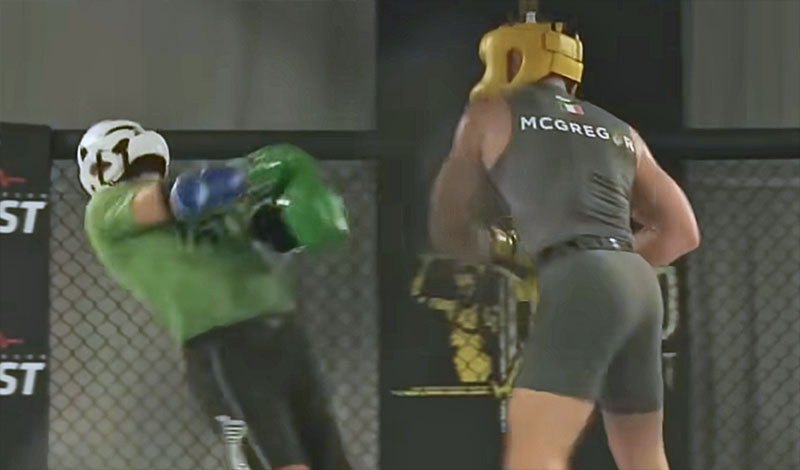 conor mcgregor sparring partners drop