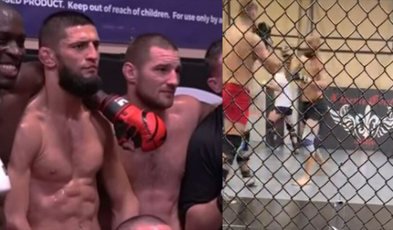 sean strickland sparring khamzat chimaev