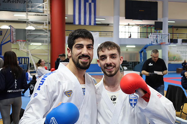 christos tzilias xalkinos protathlitis karate 2024 me stefano kseno