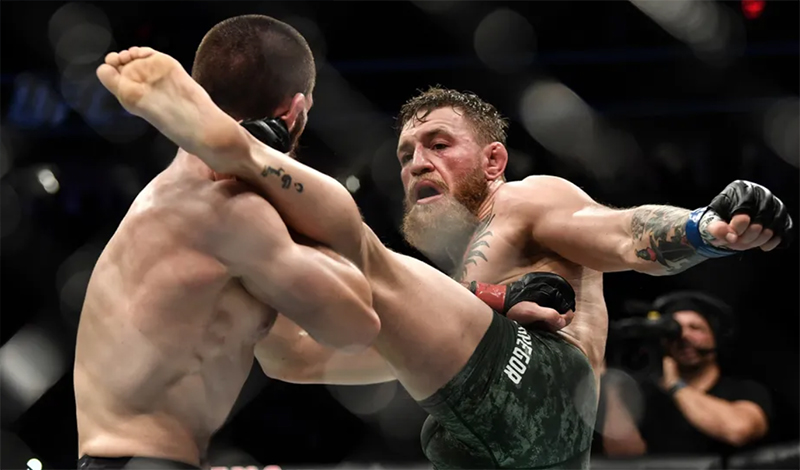 conor mcgregor fight michael chandler high kicks