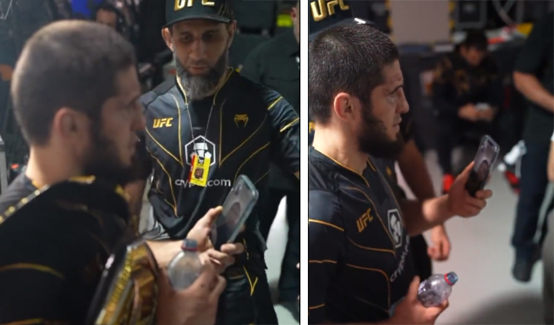 islam makhachev facetime khabib nurmagomedov ufc 284
